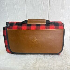 Red and Black Plaid Blanket Throw